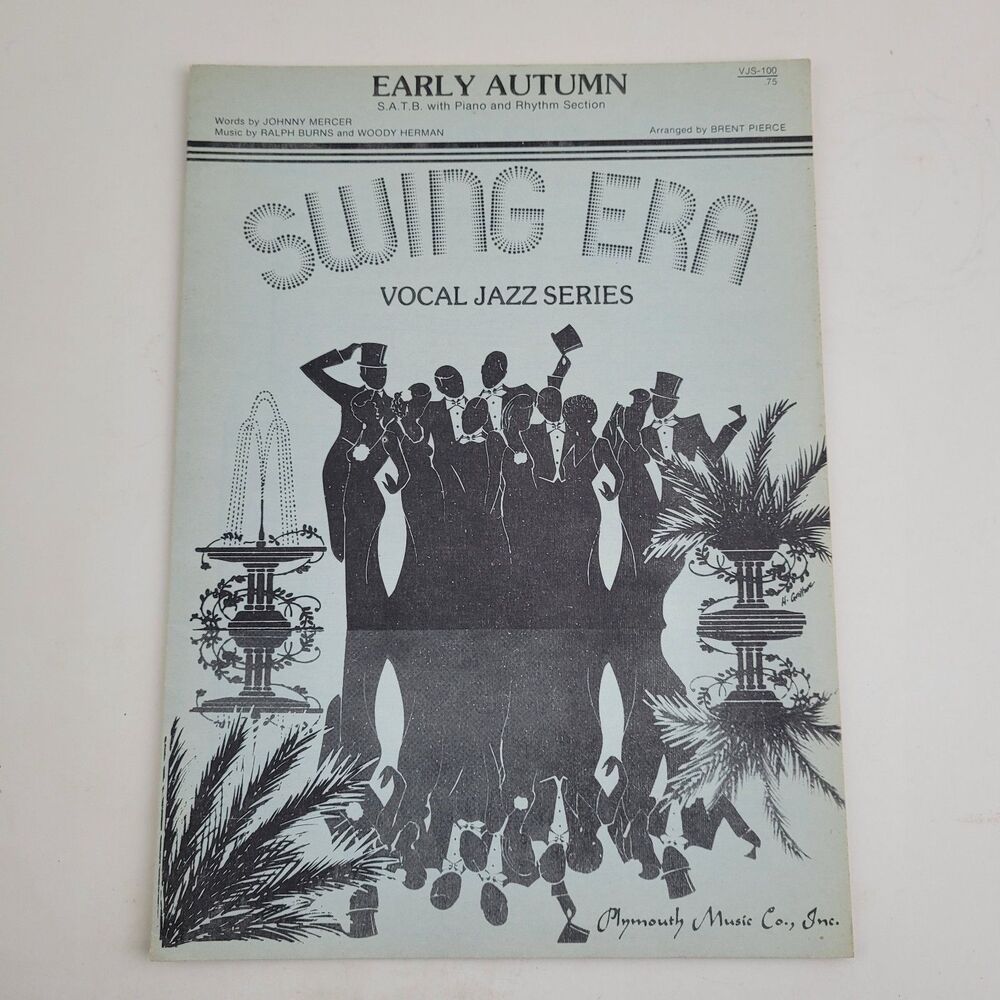 Vtg Sheet Music, Early Autumn satb piano, Swing Era Vocal Jazz Series #SM3